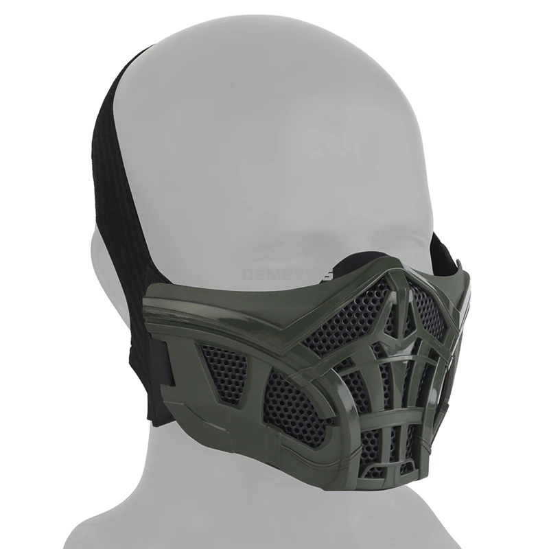CS Máscara media cara gel de sílice transpirable airsoft paintball - imagen 4