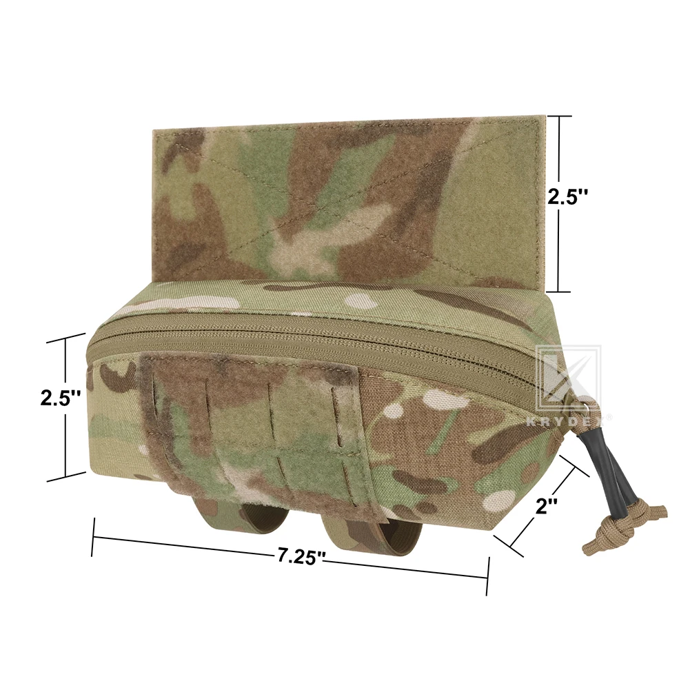 KRYDEX-Mini bolsa táctica Dangler, riñonera, bolsa de almacenamiento de herramientas para JPC CPC LBT D3CR MK3 MK4, accesorios para chaleco y plataforma de pecho - imagen 4