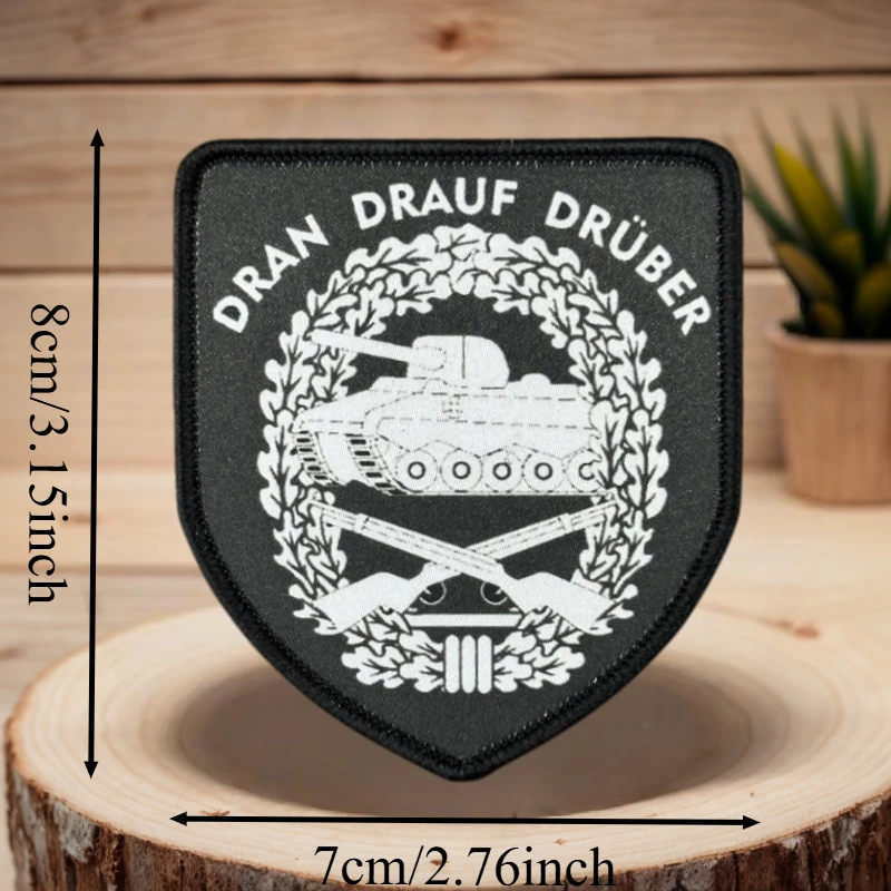 Parche táctico bordado tanques y victoria – insignia moral brazalete - imagen 3