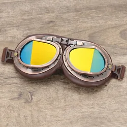 JSJM 2024 Gafas Retro para Motocicleta Harley Pilot Steampunk