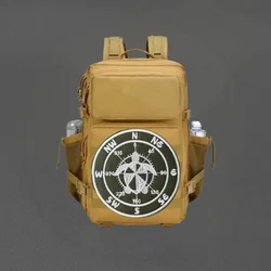 Parche táctico bordado brújula gancho-bucle insignia para mochila