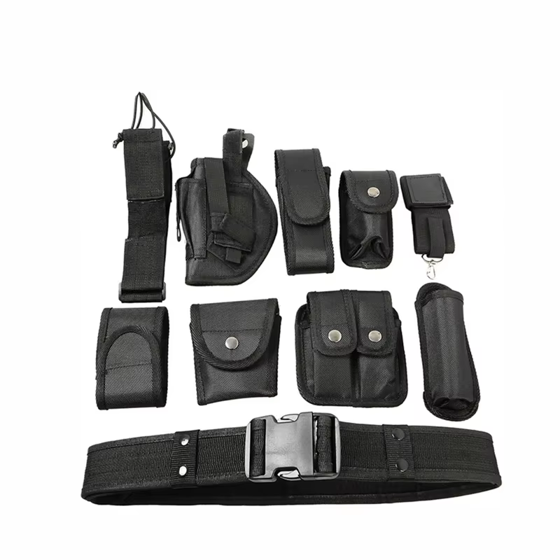 Cinturón táctico multiusos con funda para pistola y herramientas