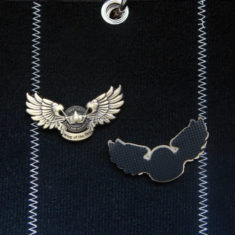 Parche de Metal de ala de aviación J-20, emblema táctico, insignias de moral en mochila, pegatina de Decoración Retro, parches militares de gancho y bucle - imagen 5