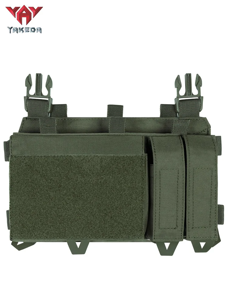 Yakeda chaleco táctico expansión multimódulo hebilla Universal chaleco expansión frontal multifunción Triple Panel frontal - imagen 3