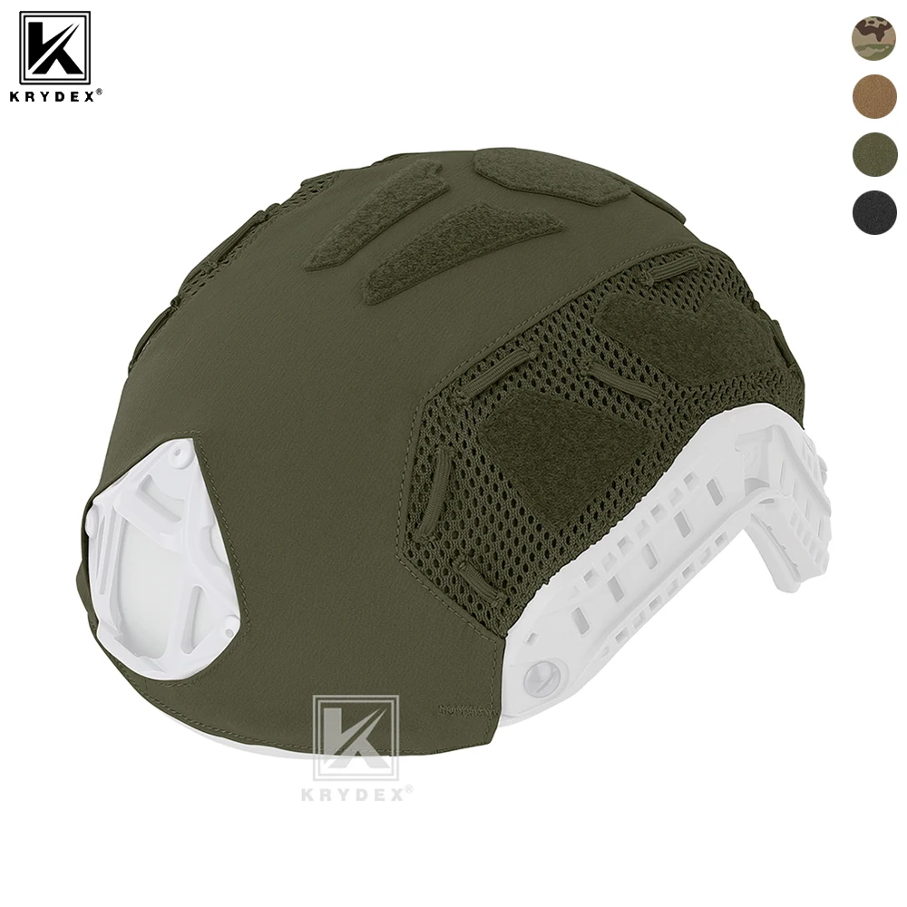 KRYDEX Funda táctica para casco rápido, casco marítimo, accesorios para casco de Paintball Airsoft talla M L