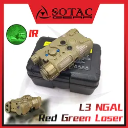 SOTAC L3 NGAL Mira táctica láser rojo verde IR LED para Picatinny