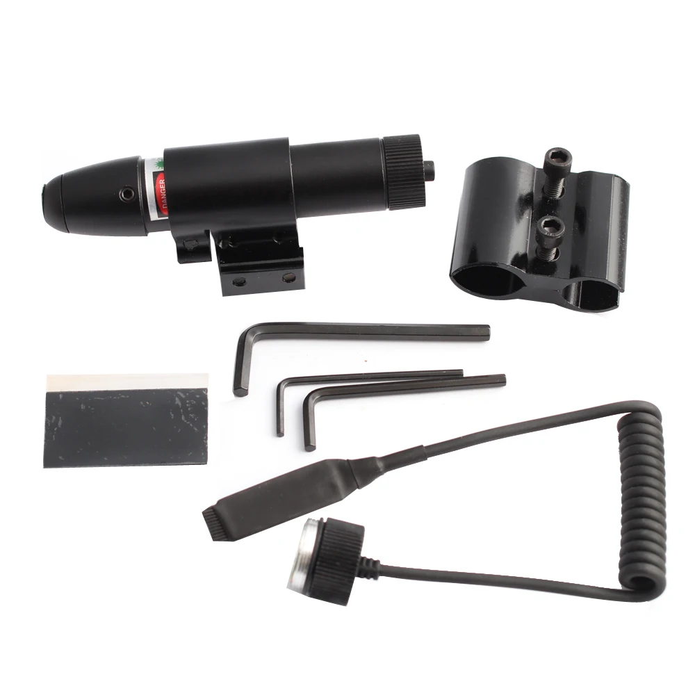 Mira láser de punto verde rojo con montaje en riel de 11mm/20mm, aplicable a pistolas Airsoft, accesorios de caza - imagen 5