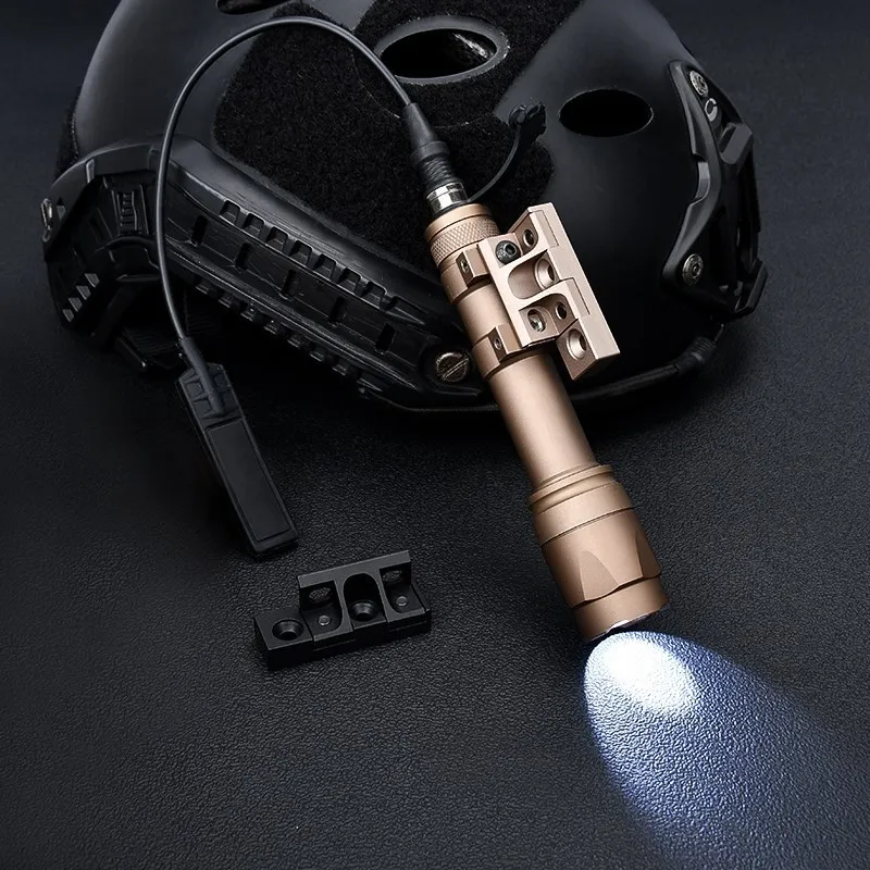 WADSN-linterna táctica M600C M300A, luz blanca, de Metal Base de montaje en Offset, compatible con M-LOK Keymod, Rail, arma de caza, accesorios de explorador - imagen 4