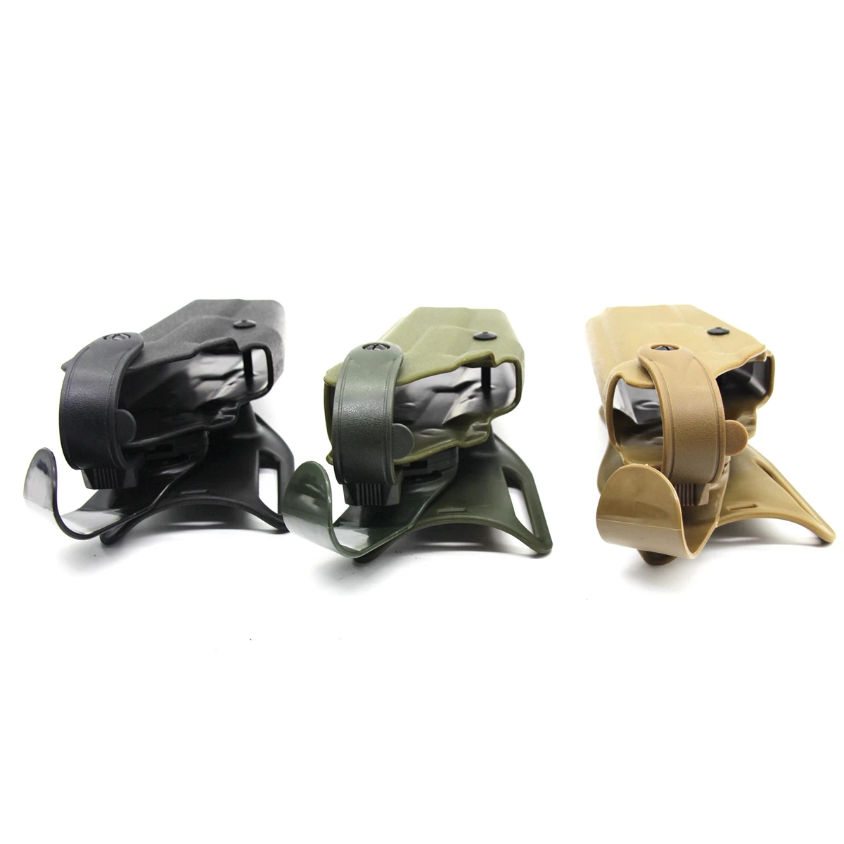 Funda para pistola de caza para cinturón G 17, funda para pistola con bloqueo de seguridad QLS 19 22, sistema de bloqueo rápido, funda para pierna caída - imagen 4