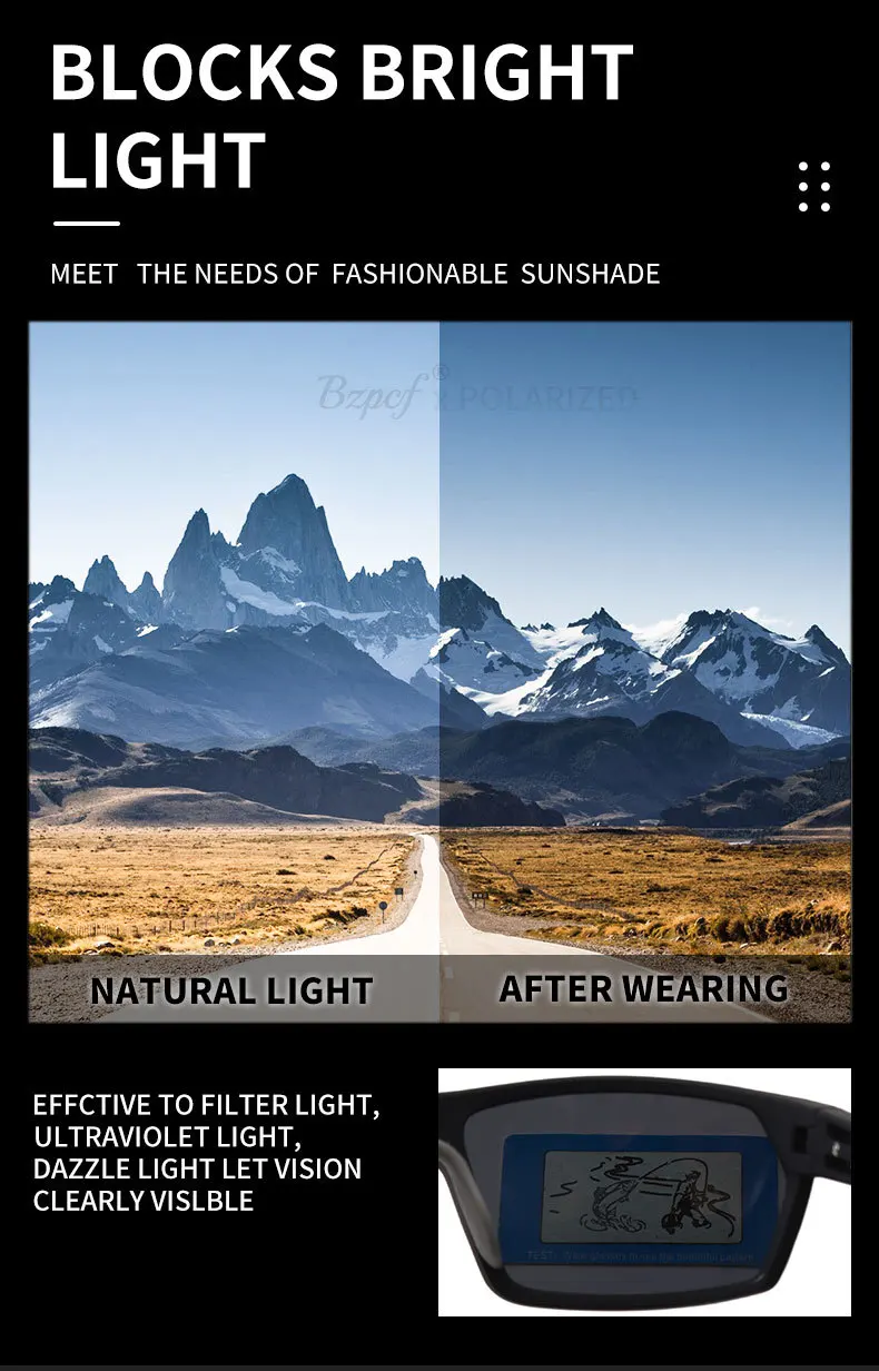 Nuevas gafas de sol polarizadas Vintage de moda 2025, gafas de sol antideslumbrantes para vacaciones, viajes, conducción, gafas para pescar, gafas para hombre UV400 - imagen 4