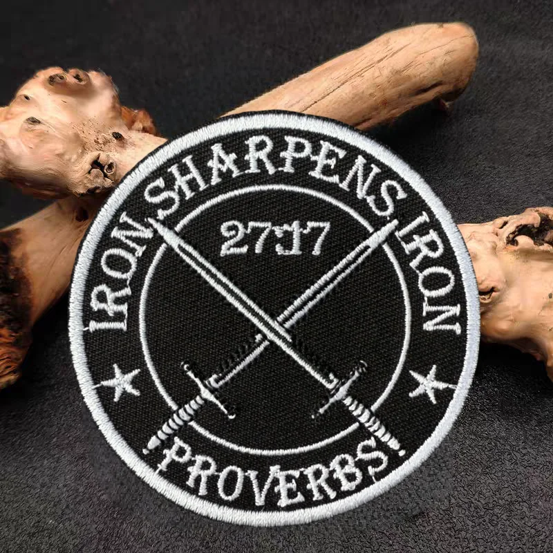 27:17 Parche bordado de la Biblia chaleco táctico sombreros con gancho y bucle insignia de moral mochila pegatinas decorativas parches para brazalete para ropa - imagen 2