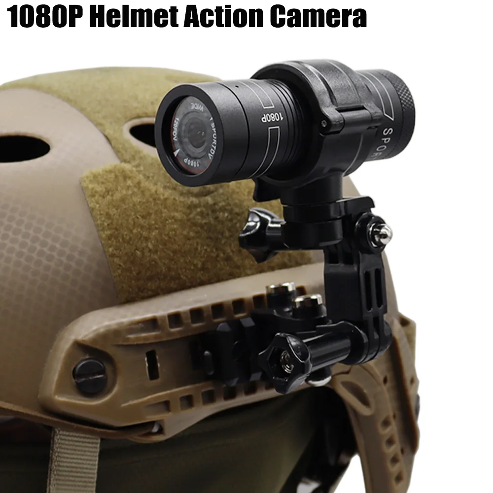 Nuevo casco táctico 20mm cámara de riel guía lateral 720 1080 cámara deportiva caza Airsoft CS cámara de juego de guerra