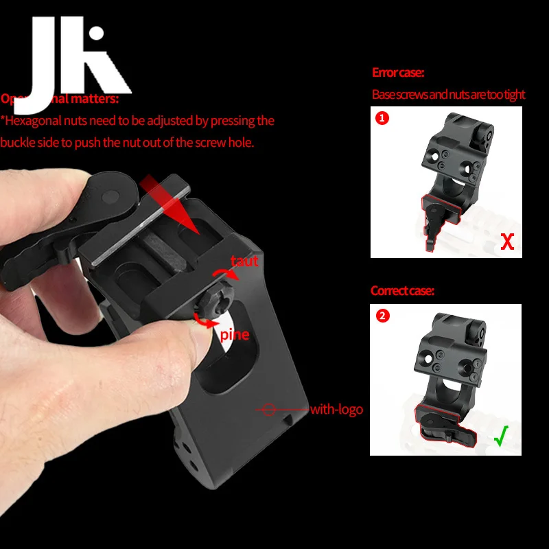 Base plegable de Metal UN de 2,91 altura, montaje óptico OMNI FAST FTC, soporte táctico G33 G43 G45, soporte de montaje de alcance, accesorios Weapo - imagen 2