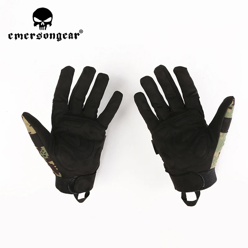 Emersongear-guantes tácticos de camuflaje ligeros, guantes de combate con dedos completos para tiro de Paintball, bicicleta Airsoft - imagen 2