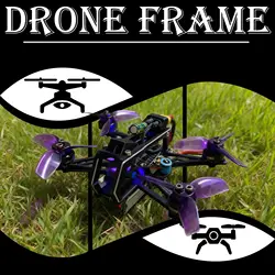Kit de marco de Dron de carreras con visión en primera persona de 2 pulgadas, marco de palillo de dientes ultraligero de fibra de carbono 3K, marco de aire de Dron de alta velocidad para vuelo interior/exterior