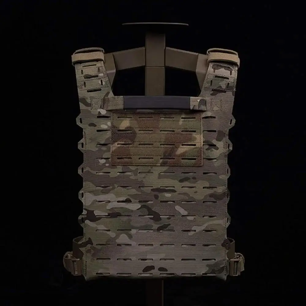 Chaleco táctico MOLLE ligero SF caza combate placa portador V2 cinturón de cintura ajustable Paintball Airsoft chaleco protector camuflaje - imagen 5