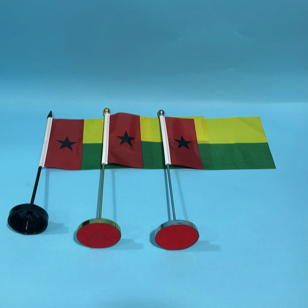 SKY FLAG Office Desk Flag Of Guinea-Bissau flag 14x21cm Guinea-Bissau National Flag Country Banner Desk Ornaments Flags - imagen 3