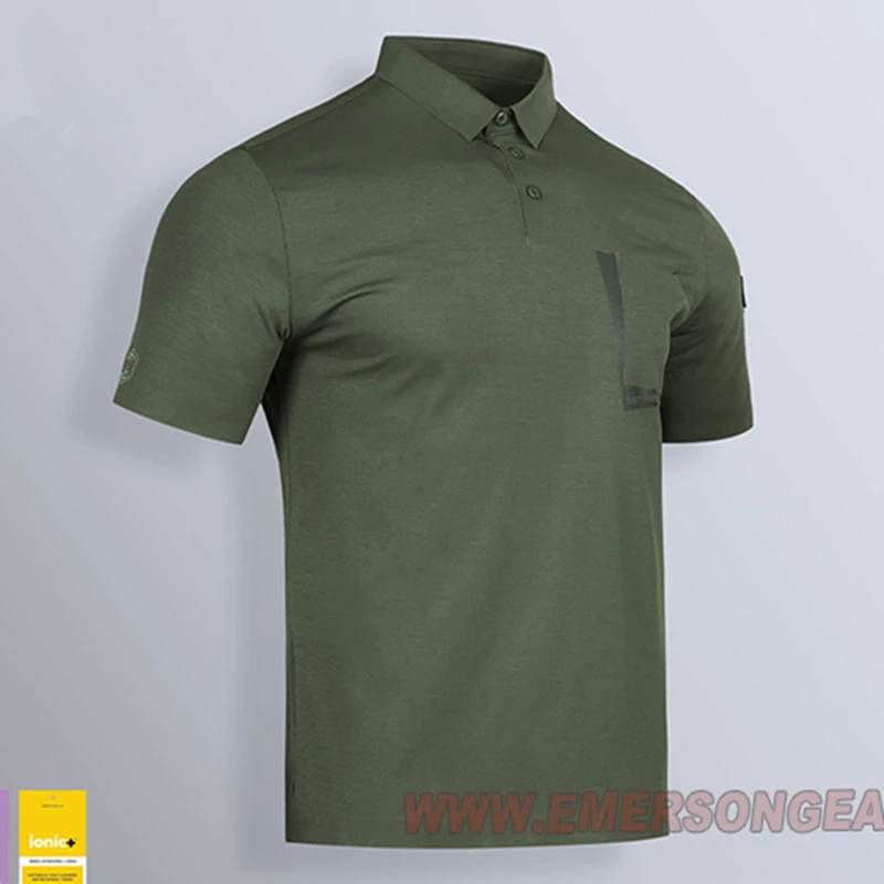 EmersonGear polo táctico azul Pegasus, aire libre y caza deportiva