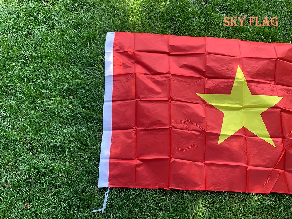 SKY FLAG Bandera de Vietnam 3x5 pies 90x150 cm poliéster doble cara impresa bandera del país de Vietnam bandera nacional - imagen 3