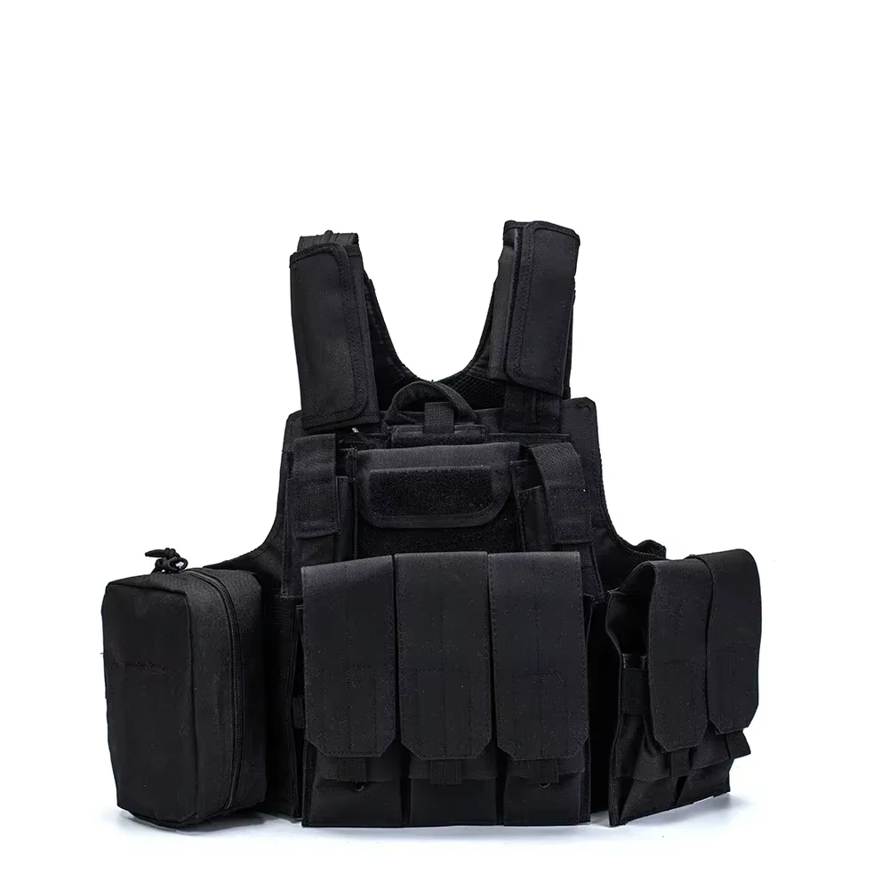 Chaleco táctico portaplacas MOLLE camuflaje FG – Caza y aire libre - imagen 5