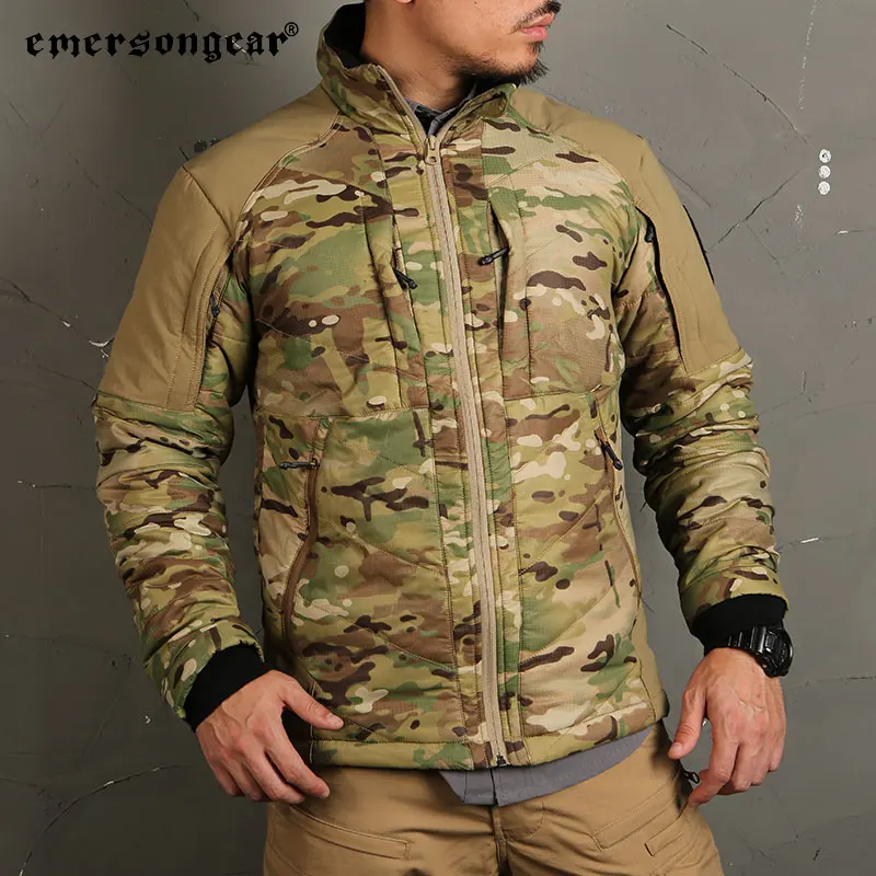 Emersongear-Chaqueta térmica con etiqueta azul para hombre, abrigo de concha suave, cortavientos táctico cálido, para senderismo y caza, MC - imagen 5