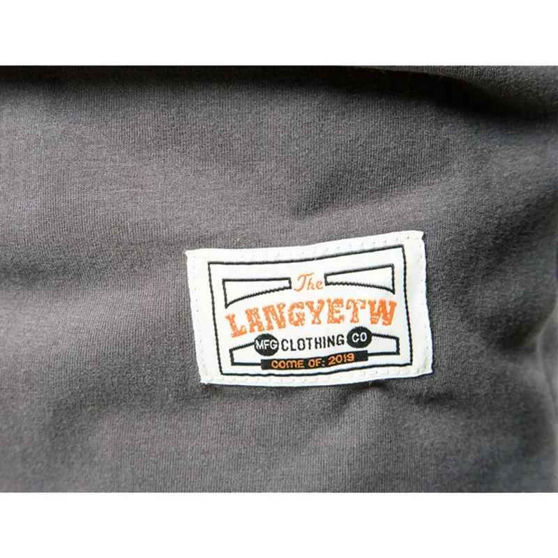 Primavera nuevo 2025 100% Camiseta de manga larga de algodón para hombre, camisetas sólidas de marca de verano para hombre, camisetas masculinas de alta calidad, camisetas clásicas para hombre - imagen 4