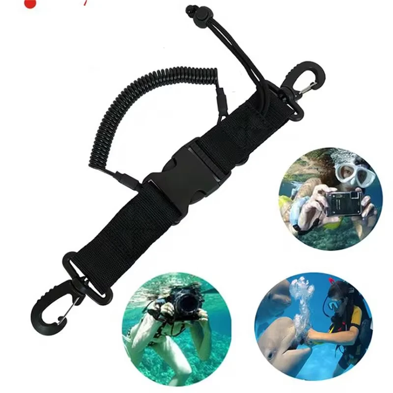 Cordón de cámara para canoa, cuerda anticaída para buceo, alta calidad, Clips de hebilla de liberación rápida, accesorio para deportes de natación y kayak - imagen 3