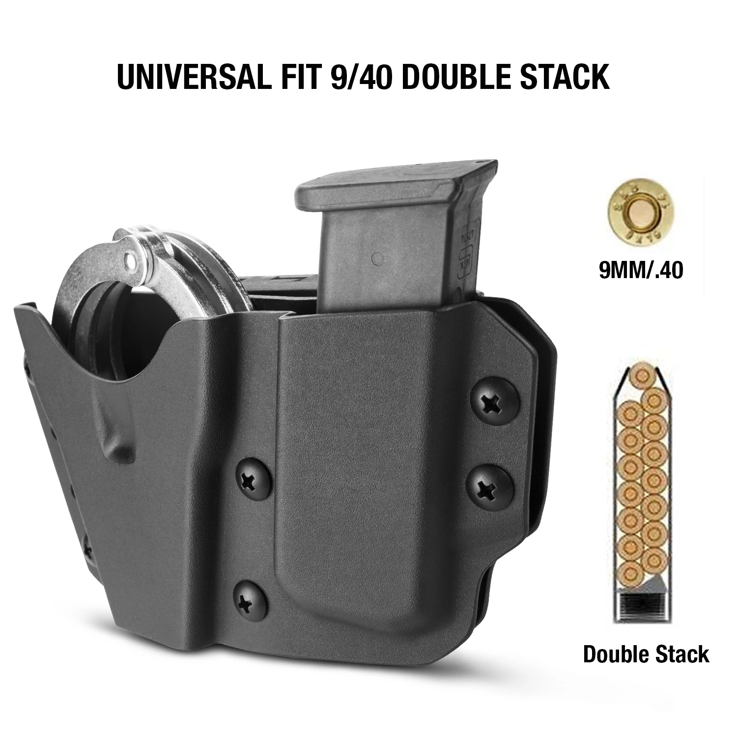 Funda Kydex porta esposas y cargador doble táctico - imagen 2