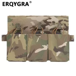 ERQYGRA-bolsa táctica para Rifle Triple, riñonera multiusos para revistas, sistema Molle, accesorios de Paintball, caza, tiro, juego de guerra