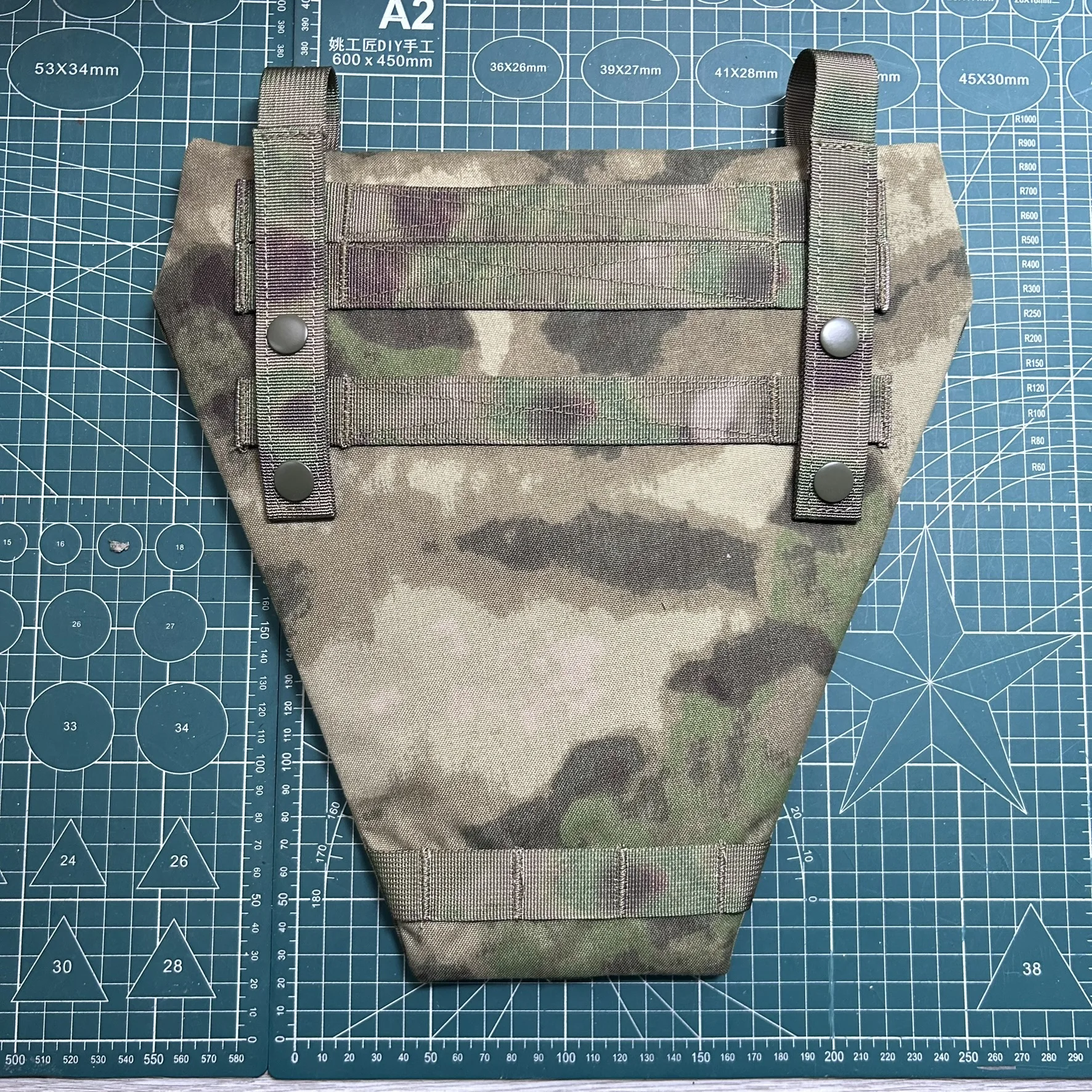 Chaleco táctico Panel de armadura de ingle y paquete de canguro - Accesorio de nailon Molle de camuflaje - imagen 4