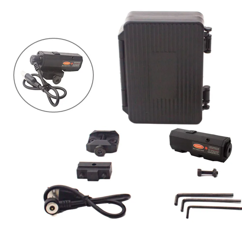 Mira láser roja y verde, carga USB recargable compacta, compatible con riel Picatinny y riel M-lok - imagen 5