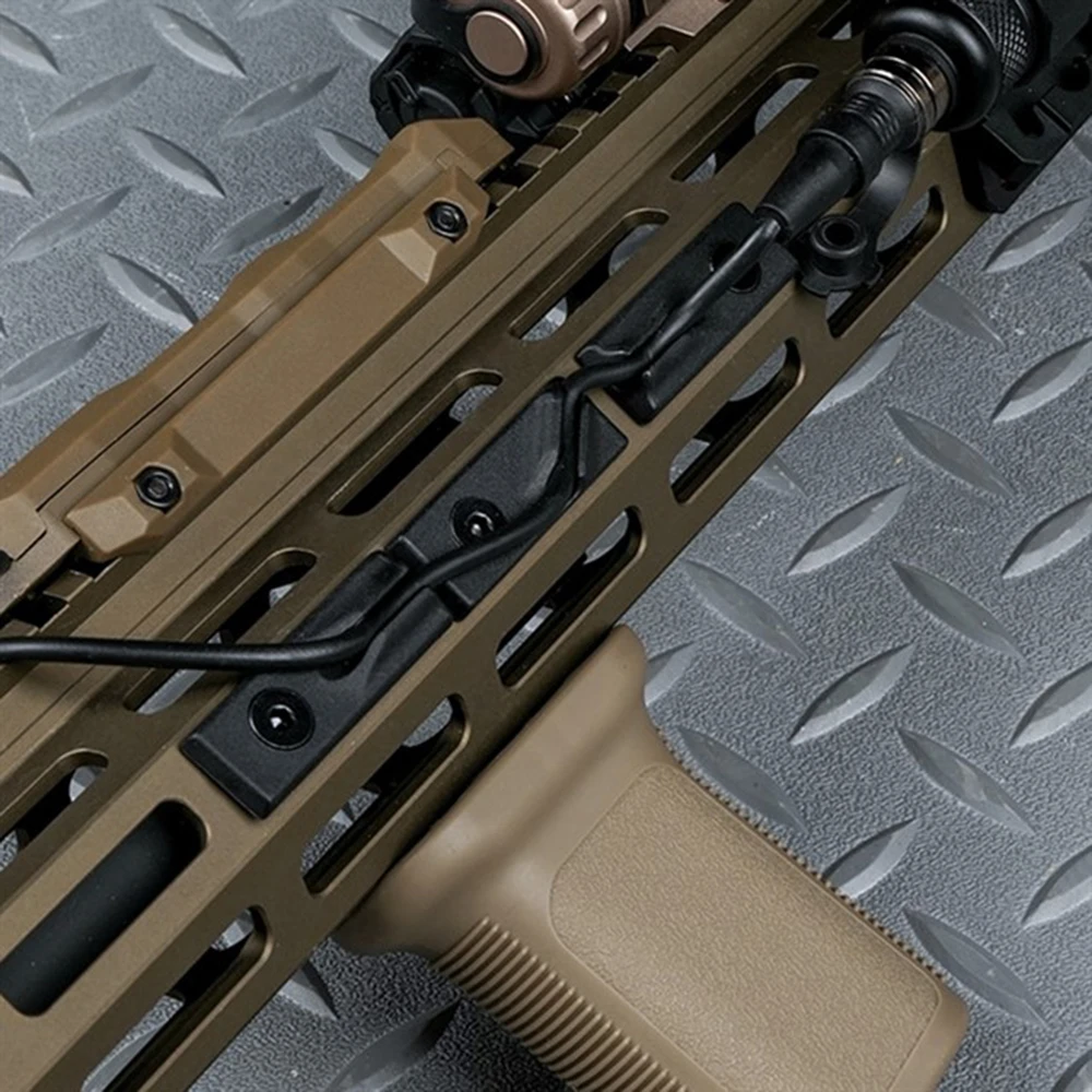 Soporte para cables modular con riel M-LOk, organizador de cables, material de nailon compatible con riel guía M-LOK - imagen 2