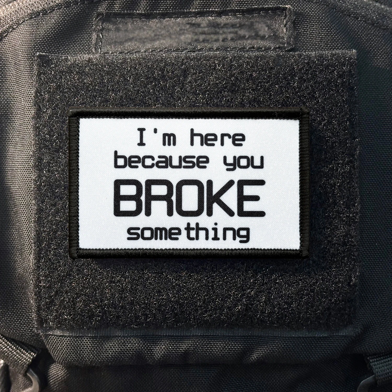 Parche morale 'I'm Here for You' bordado con cierre velcro - imagen 5