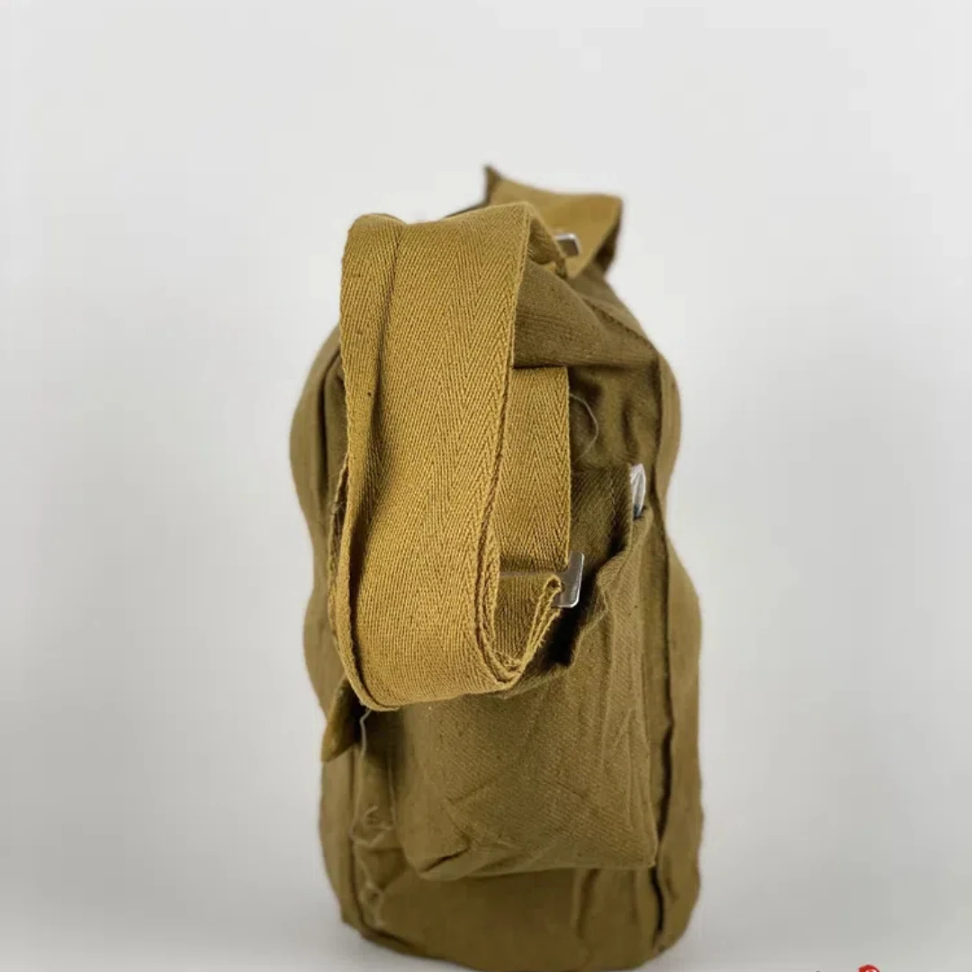 Bolsa de máscara de gas para ventilador soviético, bolso de hombro de lona, Original público ruso - imagen 5