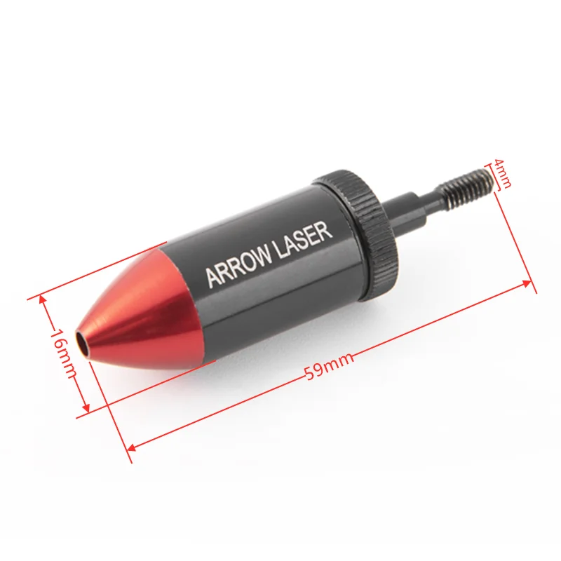 Mira de orificio láser roja, mira de tiro con arco, flecha, avistamiento con baterías - imagen 4