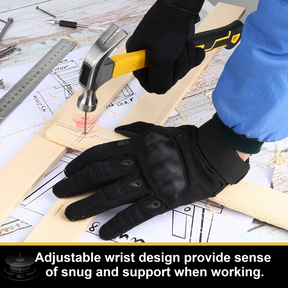 Guantes de dedo completo para pantalla táctil para hombre, manoplas militares tácticas para ciclismo y caza, Paintball, bicicleta y senderismo, tiro y escalada - imagen 4