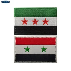 Parche bordado bandera Siria gancho y bucle para mochila ropa táctica