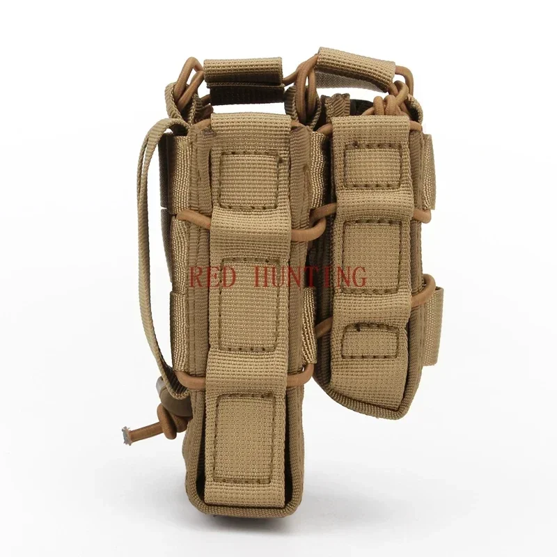Bolsa táctica Molle para revistas, bolsa de almacenamiento de doble capa de nailon 1000D, estuche para munición, accesorios de caza, bolsa Molle - imagen 4