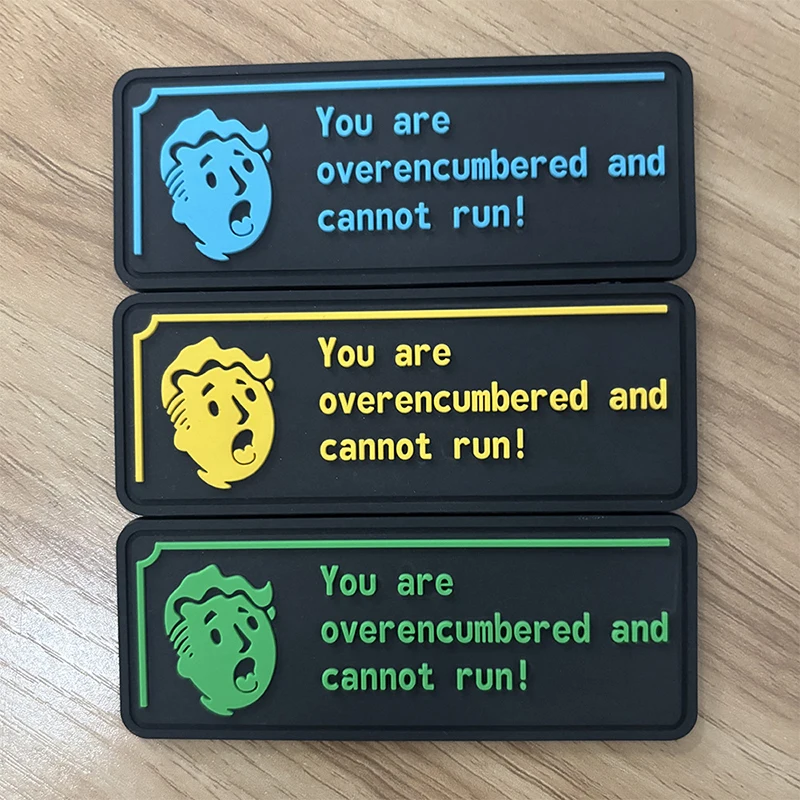 Parche bordado de capítulo de moral, insignia táctica que eres demasiado y no puede correr, brazalete para exteriores, pegatina para mochila con gancho - imagen 5