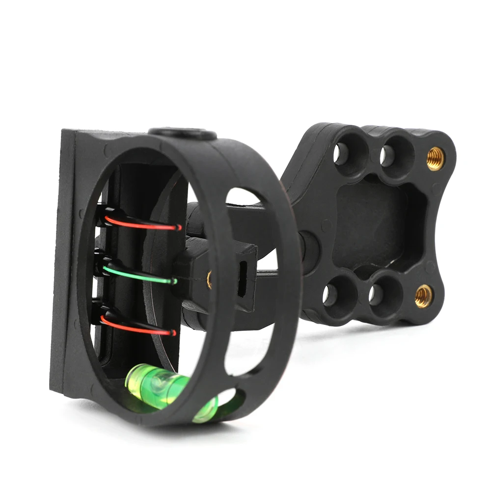 Mira de arco de 3 pines, mano derecha, aleación de aluminio, fibra óptica de 0,0229 ", fácil instalación, ajuste, arco compuesto, tiro al objetivo - imagen 5