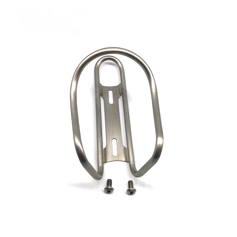 Portabotellas hueco de aleación de titanio TC4/gr9, portabotellas para bicicleta con tornillos Ti - imagen 4