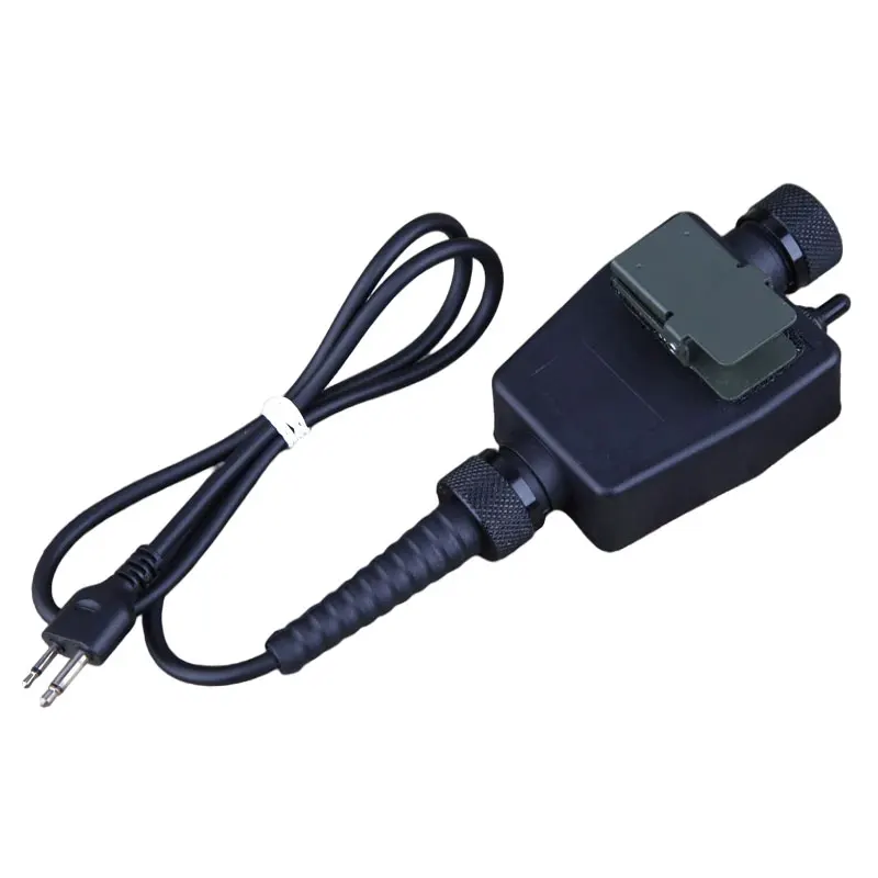 Cable de interruptor de intercomunicador táctico para té PTT, interfaz de enchufe de carga de Radio ICOM, Walkie Talkie, caza, senderismo, Trekking al aire libre - imagen 2