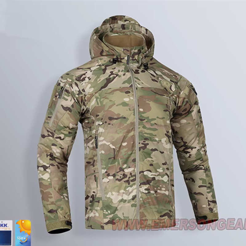 Chaqueta táctica Falco ligera impermeable cortavientos con capucha - imagen 5
