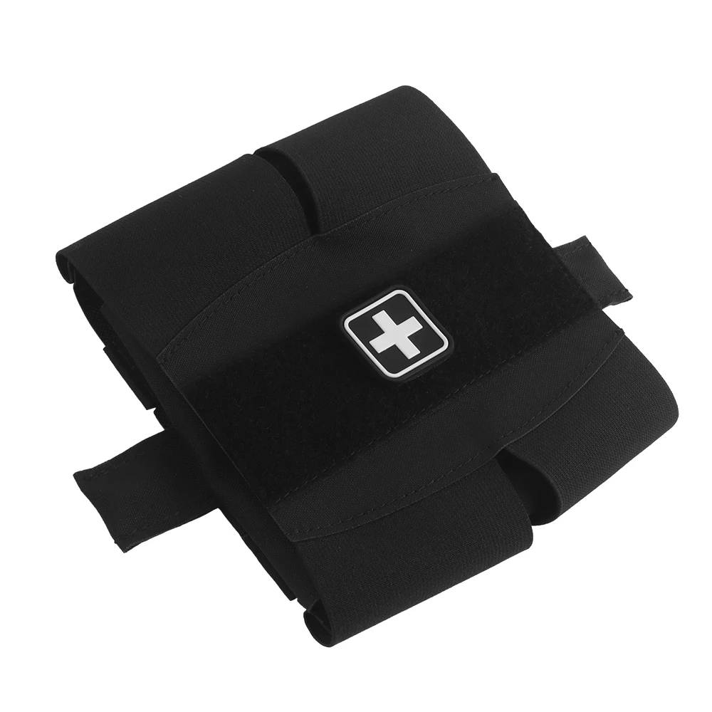 Botiquín de primeros auxilios Compatible con MOLLE, capacidad Extra grande, inserto reflectante, diseño dividido, equipo táctico de emergencia para caza al aire libre - imagen 2