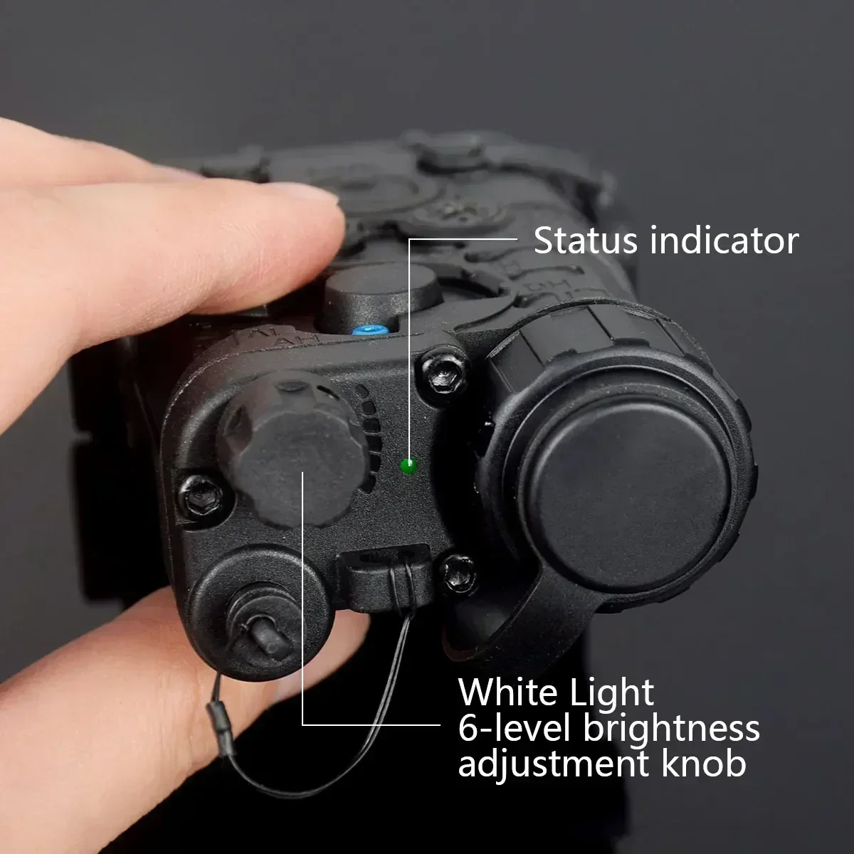 NGAL L3 rojo verde azul mira láser puntero IR estroboscópico linterna LED Airsoft arma caza Picatinny riel de 20mm - imagen 3