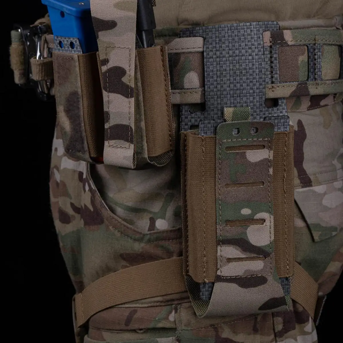 Soporte Modular Molle para Cinturón WG con Correa para Pierna, Compatible con Bolsa de Cargador de Rifle Molle de Acceso Rápido y Varias Bolsas Auxiliares - imagen 4