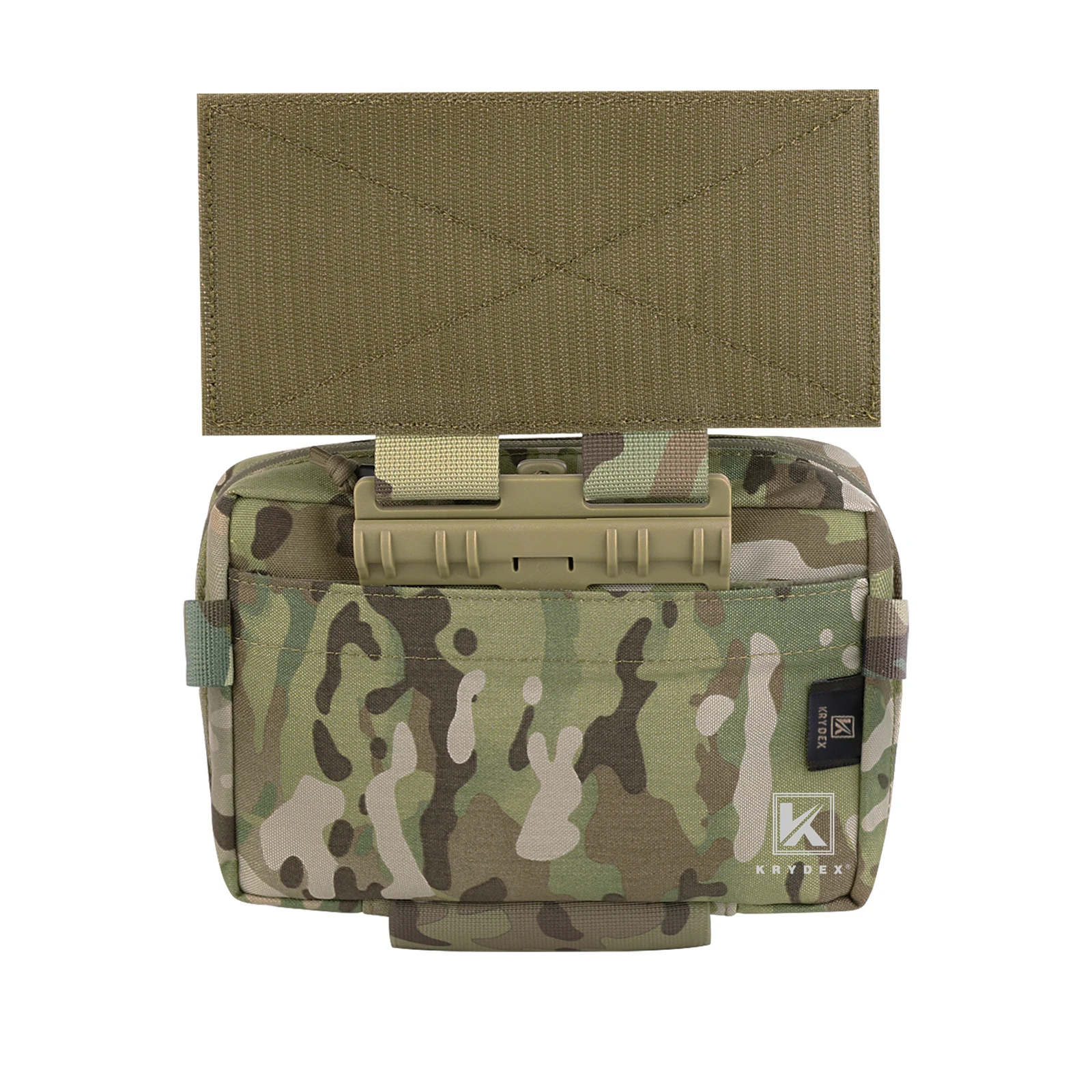 KRYDEX-riñonera táctica de liberación rápida, bolsa de caída colgante, Modular, 9 "x 7" x 2 "para portador de placa, chaleco, aparejo de pecho - imagen 3