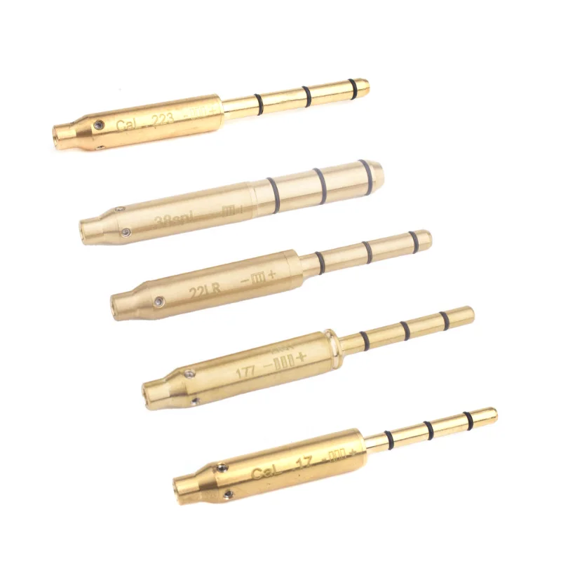 Escurridor de orificio láser rojo táctico de 9MM 22LR.177/22LR/.223/.17/. Calibrador Zeroer calibre 38spl Láser de punto rojo 45ACP - imagen 5