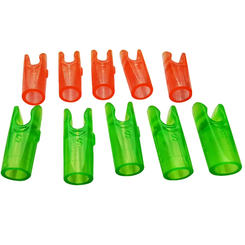 Flecha de tiro con arco de plástico para caza al aire libre, accesorios para tiro con arco, Pin de piezas, ID de 100mm, tamaño S, DIY, 50/3,2 - imagen 4