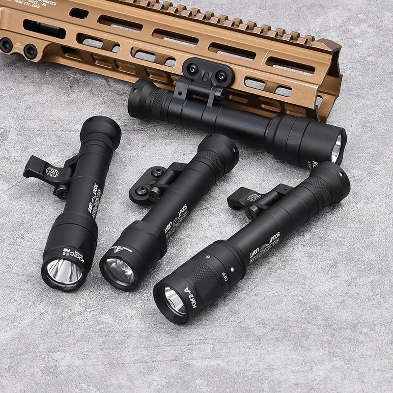 Airsoft Surefir M340 M640 M640B M340A linterna de Metal de alta potencia luz de exploración LED táctica M300 M600 caza Softair lámpara de arma - imagen 4